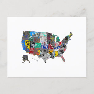 Amerikaanse Verenigde Staten Kaart Flag Licentie B
