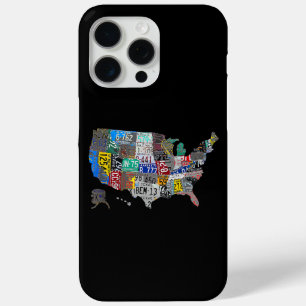 Amerikaanse Verenigde Staten Kaart Flag Licentie B iPhone 15 Pro Max Hoesje