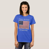 Amerikaanse Verjaardag 250 T-shirt (Voorkant volledig)