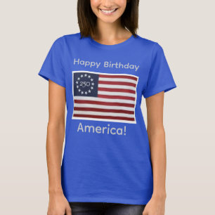 Amerikaanse Verjaardag 250 T-shirt