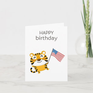 Amerikaanse Verjaardag Kaart - Happy Birthday
