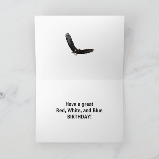 Amerikaanse verjaardagskaart kaart (Binnen)