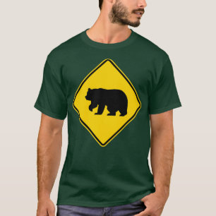 Amerikaanse verkeersborden beren migreren t-shirt
