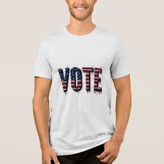 Amerikaanse verkiezingen 2024 Tri-Blend shirt (Voorkant)