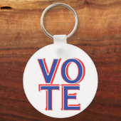 Amerikaanse verkiezingen patriottisch sleutelhanger (Achterkant)