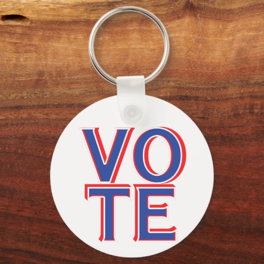 Amerikaanse verkiezingen patriottisch sleutelhanger (Achterkant)