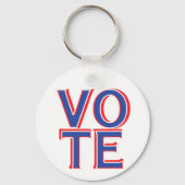 Amerikaanse verkiezingen patriottisch sleutelhanger (Achterkant)