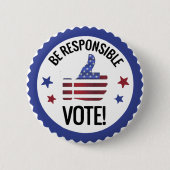 Amerikaanse verkiezingen ronde button 5,7 cm (Voorkant)