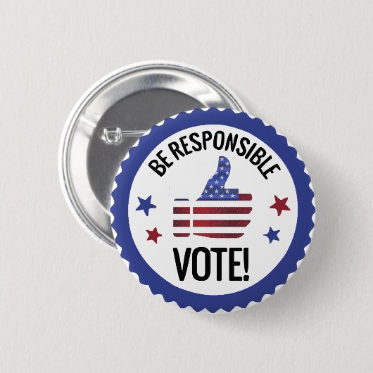 Amerikaanse verkiezingen ronde button 5,7 cm (Voorkant /achterkant)
