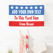 Amerikaanse verkiezingen  spandoek (Insitu)