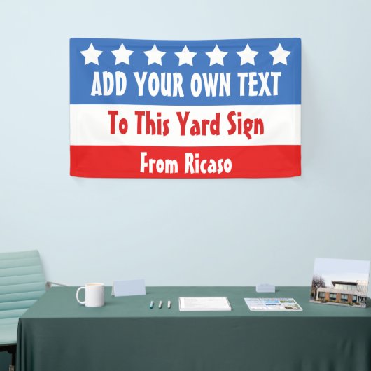 Amerikaanse verkiezingen  spandoek (Beurs)