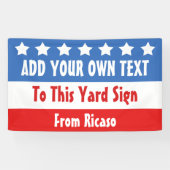 Amerikaanse verkiezingen  spandoek (Horizontaal)