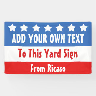 Amerikaanse verkiezingen spandoek