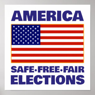 Amerikaanse verkiezingsposter poster
