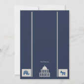 Amerikaanse verkiezingsuitnodiging kaart (Achterkant)