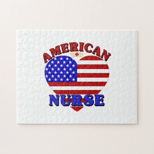 Amerikaanse verpleegster legpuzzel (Horizontaal)