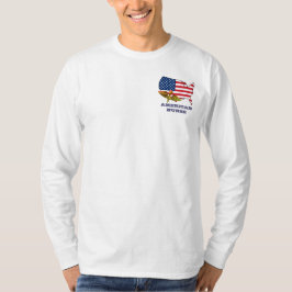 Amerikaanse verpleegster. patriottisch t-shirt