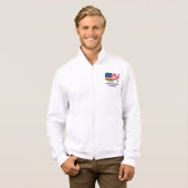 Amerikaanse verpleegster. patriottisch t-shirt (Voorkant volledig)