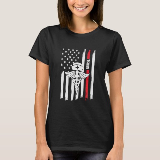 Amerikaanse verpleegster Pride T-shirt (Voorkant)