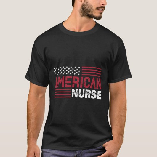 Amerikaanse verpleegster t-shirt (Voorkant)