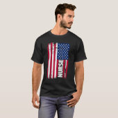 Amerikaanse verpleegstersvlag t-shirt (Voorkant volledig)
