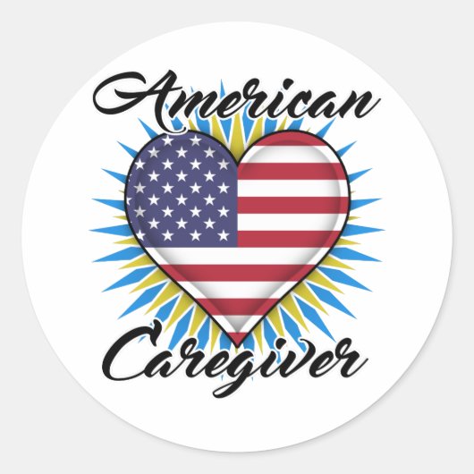 Amerikaanse verzorger stickers (Voorkant)