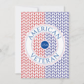 AMERIKAANSE VETERAAN 4.5x6.25 "Dank u" Platte Kaar Kaart (Voorkant)