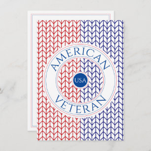 AMERIKAANSE VETERAAN 4.5x6.25 "Dank u" Platte Kaar Kaart