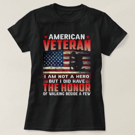 Amerikaanse Veteraan De Honor 38 T-shirt (Design voorkant)