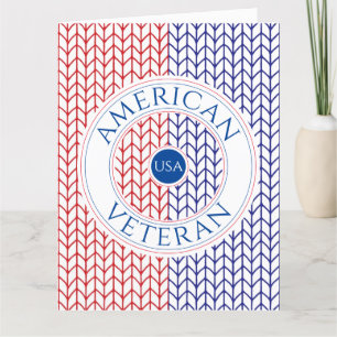 AMERIKAANSE VETERAAN Groot "Dank u" Kaart