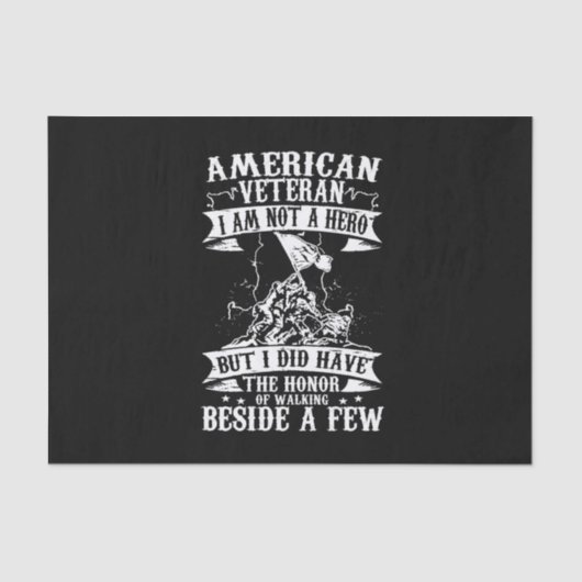 amerikaanse veteraan ik ben geen held maar ik heb  tissuepapier (Voorkant)