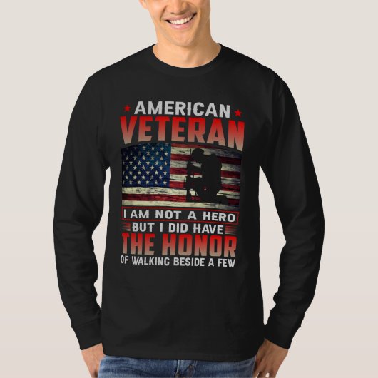 Amerikaanse veteraan Ik had de eer om te lopen T-shirt (Voorkant)