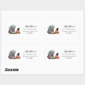 Amerikaanse veteraan laarzen vlag kalligrafie rechthoekige sticker (Vel)