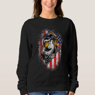 Amerikaanse veteraan patriotic Bald Eagle Pilot D Trui