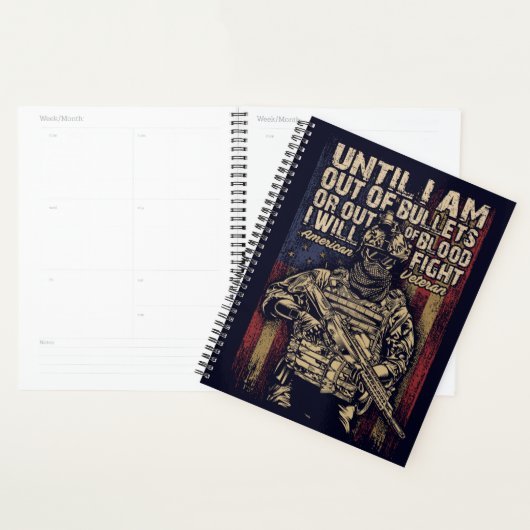 Amerikaanse Veteraan Patriottische Quote Planner (Display)