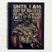 Amerikaanse Veteraan Patriottische Quote Planner (Voorkant)