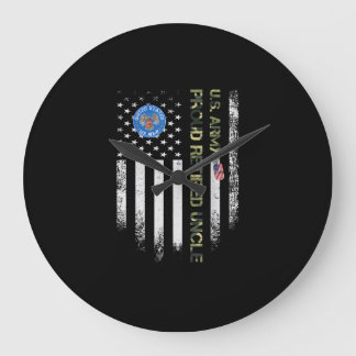 Amerikaanse Veteraan Proud Veteran van het Vlagge Grote Klok