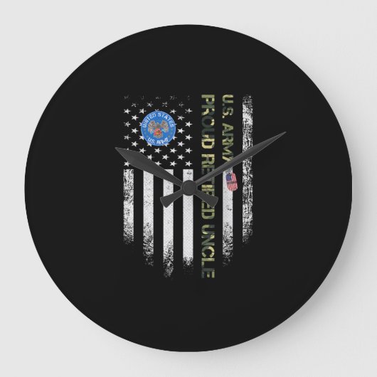  Amerikaanse Veteraan Proud Veteran van het Vlagge Grote Klok (Voorkant)