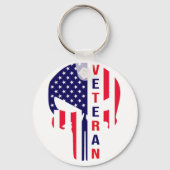 Amerikaanse veteraan punisher sleutelhanger (Voorkant)