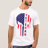 Amerikaanse veteraan punisher t-shirt (Voorkant)