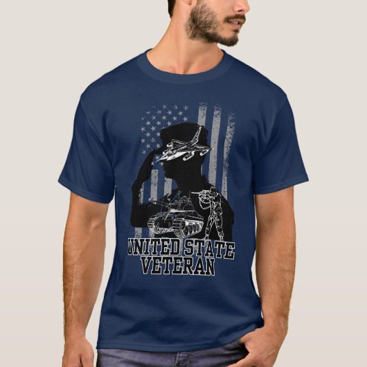 Amerikaanse Veteraan T-shirt (Voorkant)