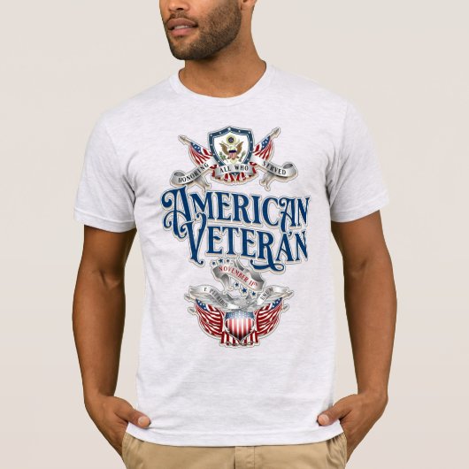  Amerikaanse veteraan T-shirt (Voorkant)