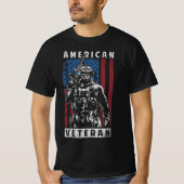 amerikaanse veteraan usa t-shirt (Voorkant)