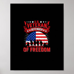Amerikaanse veteraan van de vrijheid poster