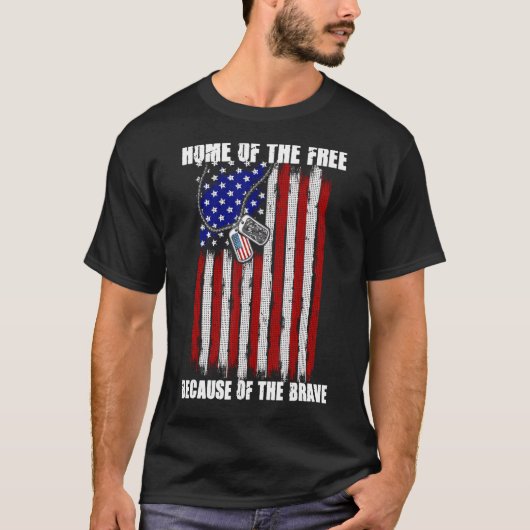 Amerikaanse veteraan voor mannen Kinder thuis van  T-shirt (Voorkant)