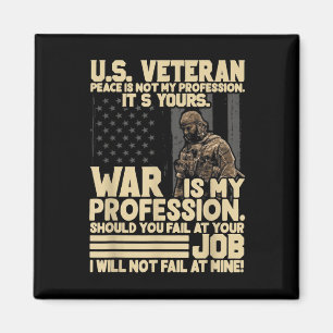 Amerikaanse veteraan vrede is niet mijn beroep, he magneet
