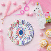 AMERIKAANSE VETERAN 7-inch Borden Papieren Bordje (Feest)