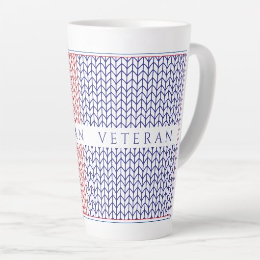 "AMERIKAANSE VETERAN" Hoge Latte Mok (Rechterhoek)
