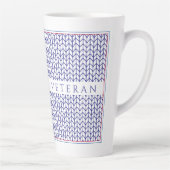 "AMERIKAANSE VETERAN" Hoge Latte Mok (Rechts)
