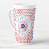 AMERIKAANSE VETERAN Hoge Latte Mok (Linkerhoek)